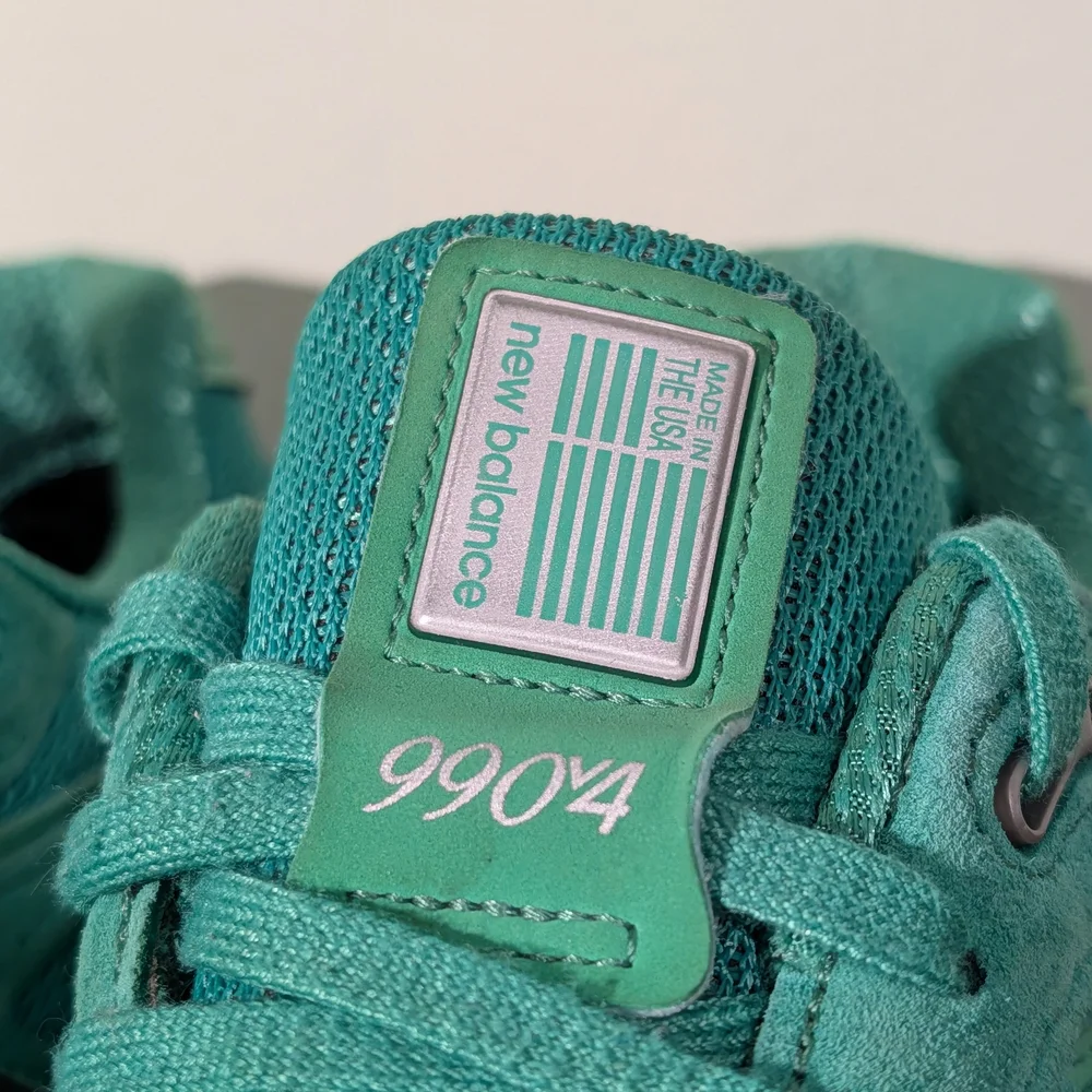 New Balance 990v4 Made in USA St. Patrick’s Day - Anguilla Green Size 8.5 - Picture 7 of 10